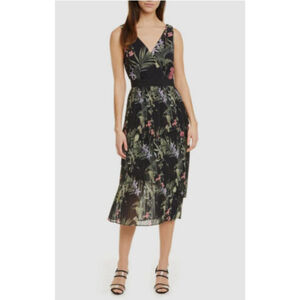 Ted Baker London Malinae Highland Tiered Pleated Dress US 4